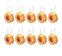 sourcing map 10Pcs Vertical Toroid Magnetic Inductor Monolayer Wire Wind Wound 100uH 6A Inductance Coil