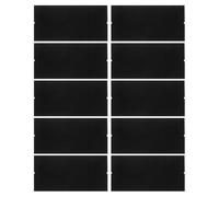 sourcing map 10pcs Vinyl Squeegee Fabric 4 Inch Pre-Cut Self-Adhesive Microfiber Replacement Felt for Squeegee Application Tool, Black