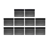 sourcing map 10pcs Vinyl Squeegee Felt Edge 4" Squeegee Felt Fabric Decal Vinyl Scraper Car Wallpaper Smoothing Tools Window Privacy Film Glass Tint Squeegee Installation, Black