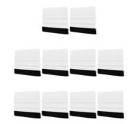 sourcing map 10pcs Vinyl Squeegee, Felt Edge Vinyl Wrap Decal Squeegee Tool, 4-Inch Car Vinyl Film Scraper Plastic Squeegee for Car Wrap, Sign Making, Window, White, Rectangle