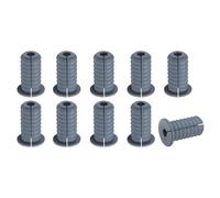 sourcing map 10Pcs Wall Grommets 3/4 Inch 19mm Silicone Anti-Slip Wall Pass Through Cable Bushing Feed Through Grommets Ethernet Cable Routing Kit, Gray