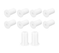 sourcing map 10Pcs Wall Grommets for Cables 3/4 Inch Silicone Cable Wall Bushing Feed Through Cable Routing Kit Accessories Wall Cable Pass Through for Ethernet with 7mm Hole, White