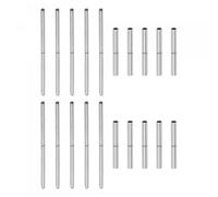 sourcing map 10pcs Watch Strap Tubes Pins 1.3mm Tube Dia 16mm Pin Length Stainless Steel Connecting Shaft for Watch Band Repairing Replacement