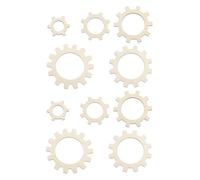 sourcing map 10pcs Weaving Loom, 2" 3" 4" 5" 6" Round Gear Shape Weaving Loom Kit for DIY Crafting Hanging Decor Woven Tapestry Knitted Crafts Making