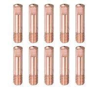 sourcing map 10Pcs Welder Tips .040" Bore Diameter M6 Copper Contact Tip for MIG 15AK Welding Torch Gun