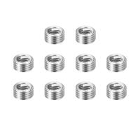 sourcing map 10pcs Wire Thread Repair Inserts M1.6 x 0.35 x 1.5D (2.4mm) Metric 304H Stainless Steel Helical Coiled Wire Screw Threaded Sleeve Sheath for Automotive Repairs