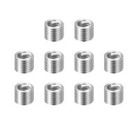 sourcing map 10pcs Wire Thread Repair Inserts M1.6 x 0.35 x 2D (3.2mm) Metric 304H Stainless Steel Helical Coiled Wire Screw Threaded Sleeve Sheath for Automotive Repairs