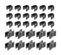 sourcing map 10Set Zipper Slider Retainers, #10 Top Stoppers & Bottom Stops Closed-end Zipper Slider for Bags Coats Jackets DIY Sewing Replacement, Metallic Black