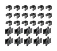 sourcing map 10Set Zipper Slider Retainers, #5 Top Stoppers & Bottom Stops Closed-end Zipper Slider for Bags Coat Jackets DIY Sewing Replacement, Metallic Black
