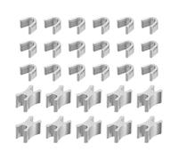 sourcing map 10Set Zipper Slider Retainers, #8 Top Stoppers & Bottom Stops Closed-end Zipper Slider for Bags Coats Jacket DIY Sewing Replacement, Silver Tone