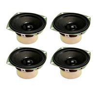 sourcing map 10W 4 Ohm 3 Inch 78x78x39mm Anti-magnetic Speaker Tweeter Speakers 4pcs