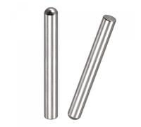 sourcing map 10x100mm Dowel Pins, 2pcs 304 Stainless Steel Round Head Flat Chamfered End Dowel Pin Bunk Bed Pins Shelf Pegs Support Shelves Fasten Elements