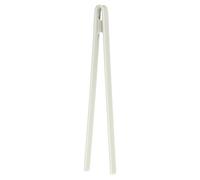 sourcing map 11.4" Silicone Toast Tongs, Kitchen Tong Heat Resistant Kitchen Utensil for Cooking Toaster Salad Food BBQ Pan Bacon Fried Steak, White