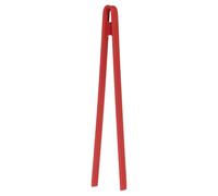 sourcing map 11.4" Silicone Toast Tongs, Kitchen Tong Heat Resistant Kitchen Utensil for Cooking Toaster Salad Food BBQ Pan Bacon Fried Steak, Red