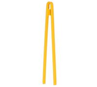 sourcing map 11.4" Silicone Toast Tongs, Kitchen Tong Heat Resistant Kitchen Utensil for Cooking Toaster Salad Food BBQ Pan Bacon Fried Steak, Yellow