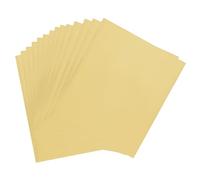 sourcing map 11.4" x 8.3" Hot Stamping Foil Paper, A4 Heat Transfer Foil Toner Reactive Hot Stamping Transfer Paper for Scrapbooking Cardmaking Decor Craft, Sheet of 30 (Matte Gold)