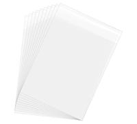 sourcing map 11.8"x 8.3" Acid-Free Picture Sleeve, 100 Pack Crystal Clear Photo Sleeves Storage Bags Transparent Sealing Bag for 8"x 10" Art Prints, Pictures, Photos, Frame Mats Mattes