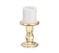 sourcing map 11 cm Glass Candle Holder for Taper/Column Candles, Candle Holders Tealight Stand Candlestick for Tealight Wedding Table Centerpiece Home Decor, Brown
