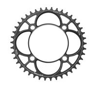 sourcing map 110BCD Bike Chainring 42T 7/8/9/10/11/12 Speed 175.75mm Diameter Round Aluminum Narrow Wide Tooth Bike Chainwheel for MTB Road Bike, Black