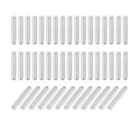 sourcing map 110Pcs Dowel Pin 2mm x 12mm Shelf Support Pin 304 Stainless Steel Shelf Pegs for Shelves Cabinets Furniture Nickel Plated, Silver Tone Plated, Silver Tone