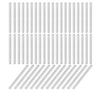 sourcing map 110Pcs Dowel Pin 2mm x 28mm Shelf Support Pin 304 Stainless Steel Shelf Pegs for Shelves Cabinets Furniture Nickel Plated, Silver Tone Plated, Silver Tone