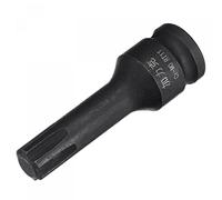 sourcing map 11mm Impact Ribe Bit Socket, 3/8" Square Drive 60mm Length CR-MO Metric Sizes