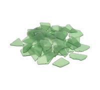 sourcing map 11oz Sea Glass, Frosted Sea Glass for Crafts, Crushed Sea Glass for Beach Wedding Party Home Aquarium Decor DIY Art Craft Supplies (Green)