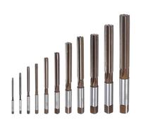 sourcing map 11pcs Hand Reamers Set 3mm 4mm 5mm 6mm 8mm 10mm 12mm 14mm 16mm 18mm 20mm H7 Metric Alloy Steel Reamer Bit Straight Flutes Steel Cutting Tool for Metal Wood Hole Reaming