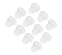 sourcing map 11pcs T-Shaped Silicone Plugs 6.5mm 1/4 Inch Dia Snap in Plug Hole Seal Cover Round Rubber Stopper for Kitchen Rubber Bulkheads Waterproof Sealing Plugs White