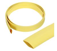 sourcing map 12.7mm Heat Shrink Tubing Waterproof, 3:1 Dual Wall Marine Adhesive Lined Industrial Heat Shrink Tube Wiring Wrap 3ft 1/2 Inch, Yellow-1m