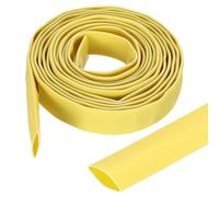 sourcing map 12.7mm Heat Shrink Tubing Waterproof, 3:1 Dual Wall Marine Adhesive Lined Industrial Heat Shrink Tube Wiring Wrap 10ft 1/2 Inch, Yellow-3m