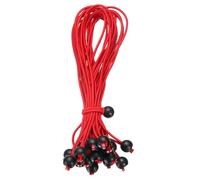 sourcing map 12" Balls Bungee Cords, 20 Pcs Bungee Cords with Balls Elastic Tarp Tie Downs for Tents, Camping, Tarp, Posters, Expander Loops, Tarpaulin Holders, Tarpaulin Rubber (Red/Black)
