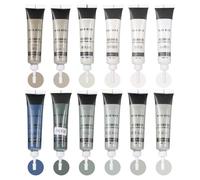 sourcing map 12 Colors Wood Filler Scratch Repair Kit Touch Up Filler Wood Paint for Repairing Scratches Cracks Holes on Wooden Floors Cabinet, Table, Space Gray Series