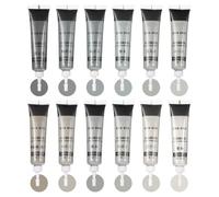 sourcing map 12 Colors Wood Filler Wood Scratch Repair Kit Touch Up Filler Wood Paint for Repairing Scratches Cracks Holes on Wooden Floors Cabinet, Table, Gray Series
