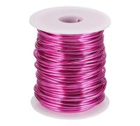 sourcing map 12 Gauge / 2mm Anodized Aluminum Wire for Jewelry Craft Making, 102 Feet Bendable Flexible Wire for DIY Home Decor Gardening Sculpture, Rose Red