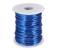 sourcing map 12 Gauge / 2mm Anodized Aluminum Wire for Jewelry Craft Making, 102 Feet Bendable Flexible Wire for DIY Home Decor Gardening Sculpture, Dark Blue