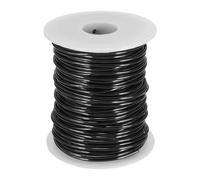 sourcing map 12 Gauge / 2mm Anodized Aluminum Wire for Jewelry Craft Making, 102 Feet Bendable Flexible Wire for DIY Home Decor Gardening Sculpture, Black