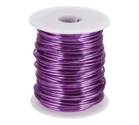 sourcing map 12 Gauge / 2mm Anodized Aluminum Wire for Jewelry Craft Making, 102 Feet Bendable Flexible Wire for DIY Home Decor Gardening Sculpture, Purple