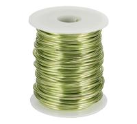 sourcing map 12 Gauge / 2mm Anodized Aluminum Wire for Jewelry Craft Making, 102 Feet Bendable Flexible Wire for DIY Home Decor Gardening Sculpture, Grass Green