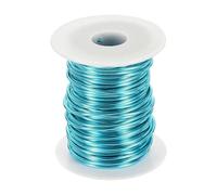 sourcing map 12 Gauge Aluminum Craft Wire 2.0mm 98.5ft Flexible Bendable Anodized Metal Jewelry Sculpting Wire for Jewelry Making Modelling Craft DIY, Sky Blue