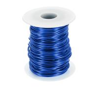 sourcing map 12 Gauge Aluminum Craft Wire 2.0mm 98.5ft Flexible Bendable Anodized Metal Jewelry Sculpting Wire for Jewelry Making Modelling Craft DIY, Sapphire Blue