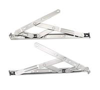 sourcing map 12-Inch Hanging/Casement Window Hinge, 202 Stainless Steel 2Pcs