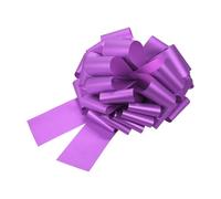 sourcing map 12 Inch Large Pull Bow Glitter Gift Wrapping Big Pull Bows Ribbon Deep Purple for Wedding Baskets Presents Christmas Party