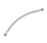 sourcing map 12 Inch Long Faucet Supply Line Connector, G3/8 Female Compression Thread x G1/2 Male Connector Straight Thread 304 Stainless Steel Water Supply Hose Line