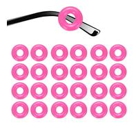sourcing map 12 Pairs Glasses Ear Grip 0.44" Silicone Ring Type Anti-Slip Ear Hook Eyewear Retainer Eyeglass Temple Tips Sleeve Retainer for Glasses Sunglasses Sports Eyeglasses, Rose Red
