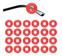 sourcing map 12 Pairs Glasses Ear Grip 0.44" Silicone Ring Type Anti-Slip Ear Hook Eyewear Retainer Eyeglass Temple Tips Sleeve Retainer for Glasses Sunglasses Sports Eyeglasses, Red