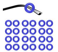 sourcing map 12 Pairs Glasses Ear Grip 0.52" Silicone Ring Type Anti-Slip Ear Hook Eyewear Retainer Eyeglass Temple Tips Sleeve Retainer for Glasses Sunglasses Sports Eyeglasses, Dark Blue