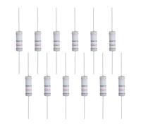 sourcing map 12 Pcs 12 ohm Resistor 5 Watt Metal Film Fixed Resistor for Breadboard and DIY Electronics