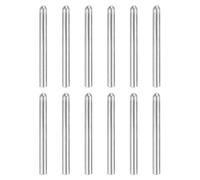 sourcing map 12 pcs 304 Stainless Steel Dowel Pins, 3x35 mm Round Head Flat Chamfered End Metal Dowel Pin Shelf Support Pegs Rod Fasten Elements for Furniture DIY Project