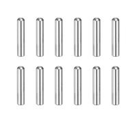sourcing map 12 pcs 304 Stainless Steel Dowel Pins, 5x25 mm Round Head Flat Chamfered End Metal Dowel Pin Shelf Support Pegs Rod Fasten Elements for Furniture DIY Project